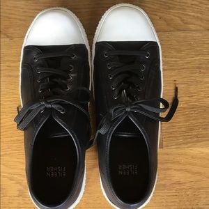 Eileen Fisher leather sneakers